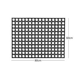 Rackhams Heavy Duty Non Slip Rubber Ring Entrance Doormat - 75 x 45cm Meduim - thumbnail 5