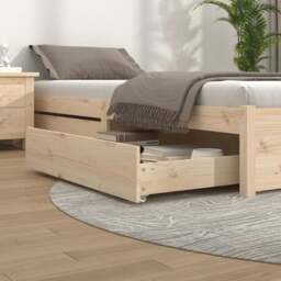 Rackhams Bed Drawers 2 pcs Solid Wood Pine - thumbnail 1