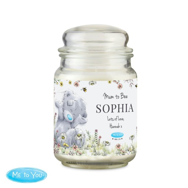 Rackhams Personalised Me to You Floral Large Scented Jar Candle - image 1