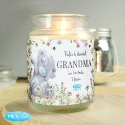 Rackhams Personalised Me to You Floral Large Scented Jar Candle - thumbnail 2
