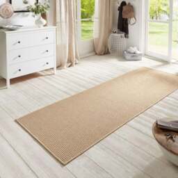Rackhams Flatwoven Indoor-Outdoor Runner Beige - Sisal-Look - 80X500 cm - thumbnail 2