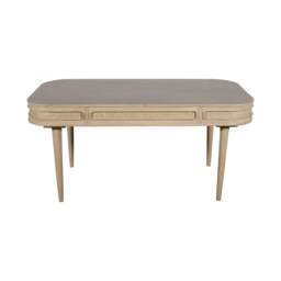 Rackhams Carlester Cane And Wood Dining Table - Wood - 165X90X78cm (LXDXH) - Dining Table - thumbnail 2