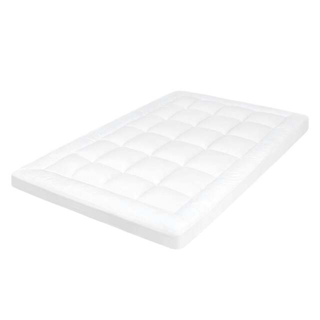Rackhams Thick Mattress Topper Single Double King 10cm Deep Microfibre Washable - 190cm x 135cm / Double - image 1
