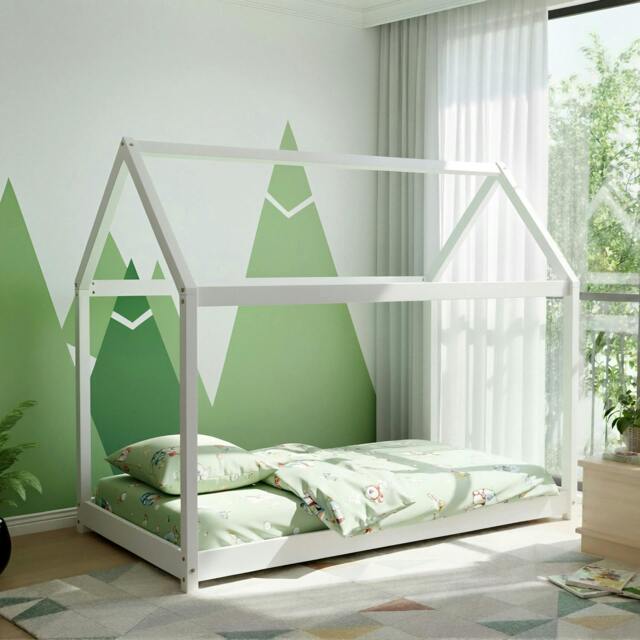 Rackhams Jinsen Single House Bed, White - Single - image 1