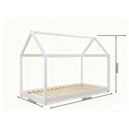 Rackhams Jinsen Single House Bed, White - Single - thumbnail 2