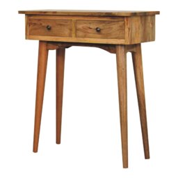 Rackhams Mini Oak-ish Hallway Console Table - thumbnail 2