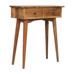 Rackhams Mini Oak-ish Hallway Console Table - thumbnail 3