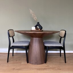 Rackhams Lotus Dining Table - Walnut - Walnut - thumbnail 2