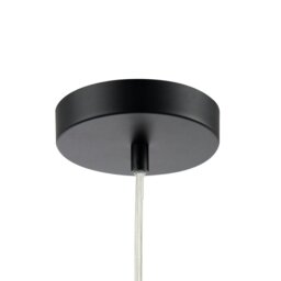 Rackhams Traditional Vintage Lantern Pendant Light in Matte Black with Glass Shade - thumbnail 4