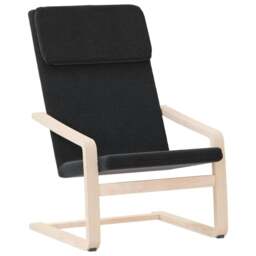 Rackhams Relaxing Chair Black Fabric - thumbnail 2