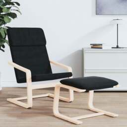 Rackhams Relaxing Chair Black Fabric - thumbnail 3