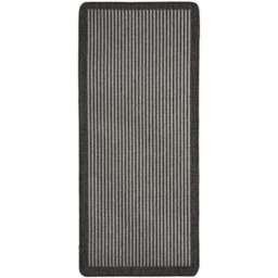 Rackhams Washable Striped Dark Grey Mat and Runner - 67X100 cm - thumbnail 4