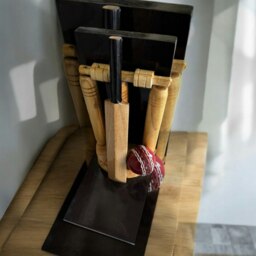 Rackhams Cricketing Bookend Single Unit, Wooden, 22cm high, Can also be used as a presentation trophy - thumbnail 3