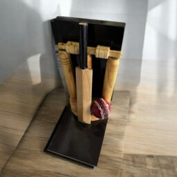 Rackhams Cricketing Bookend Single Unit, Wooden, 22cm high, Can also be used as a presentation trophy - thumbnail 6