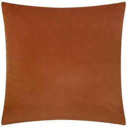 Rackhams Savoy Velvet Stripe Cushion Cover - Brick - 50cm x 50cm - Brick - 100% Polyester - thumbnail 3