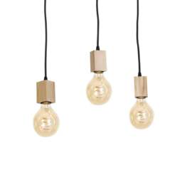 Rackhams Jack Pendant Lamp Hand Made Natural Wood Ladder And Rope - thumbnail 3