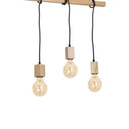 Rackhams Jack Pendant Lamp Hand Made Natural Wood Ladder And Rope - thumbnail 4