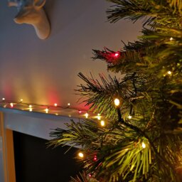 Rackhams 720 LED 57.5m Premier SupaBrights Indoor Outdoor Christmas Multi Function Mains Operated String Lights with Timer in Red & Gold - thumbnail 2