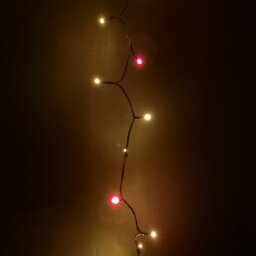 Rackhams 720 LED 57.5m Premier SupaBrights Indoor Outdoor Christmas Multi Function Mains Operated String Lights with Timer in Red & Gold - thumbnail 4