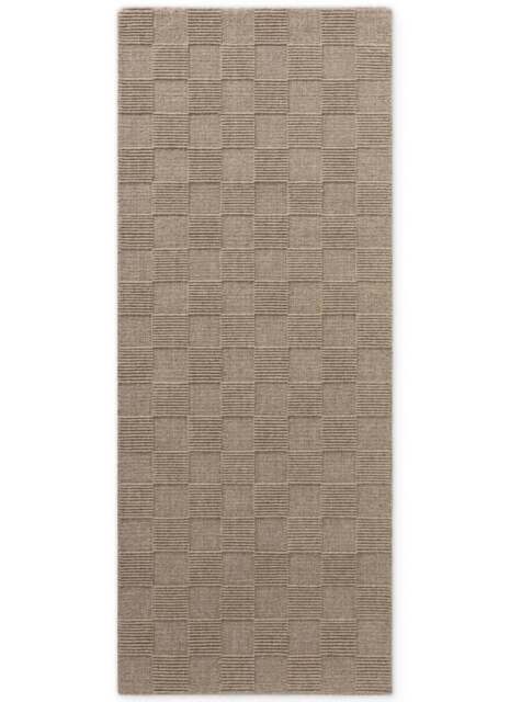 Rackhams Scala Handwoven Wool Rug – Grey & Beige - 80X200 cm - image 1