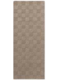 Rackhams Scala Handwoven Wool Rug – Grey & Beige - 80X200 cm