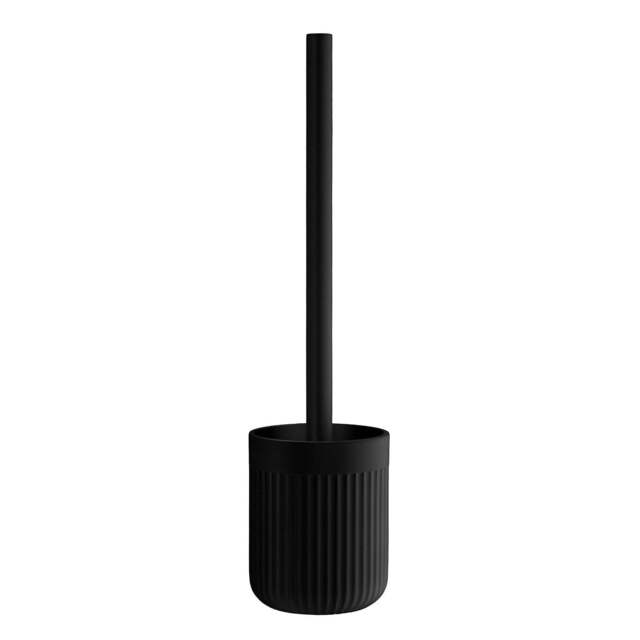 Rackhams Black Polyresin Freestanding Toilet Brush and Holder - image 1