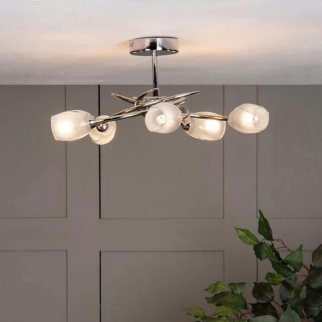 Rackhams Spike 5 Light Semi Flush Ceiling Light - image 1