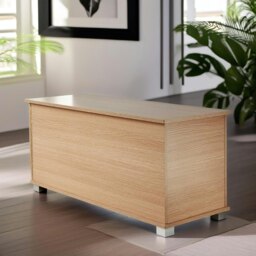 Rackhams Ottoman Storage Blanket Box Oak - thumbnail 3