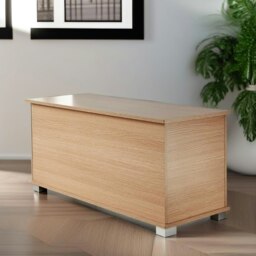 Rackhams Ottoman Storage Blanket Box Oak - thumbnail 4