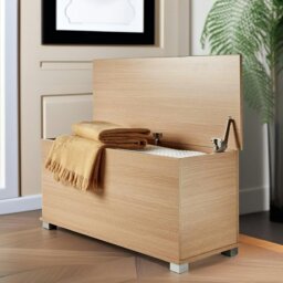 Rackhams Ottoman Storage Blanket Box Oak