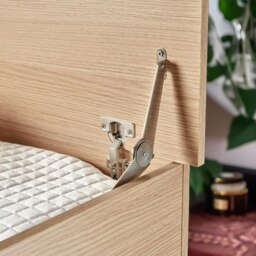 Rackhams Ottoman Storage Blanket Box Oak - thumbnail 5