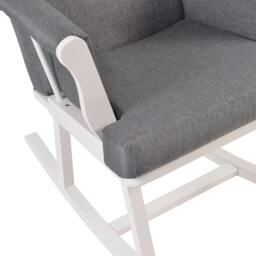 Rackhams Haldon Nursing Rocking Chair - Natural Walnut & Dark Grey - thumbnail 4