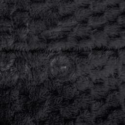 Rackhams Luxury Super Soft & Reversible Waffle Teddy Fleece Duvet Set- Black - Double - thumbnail 5
