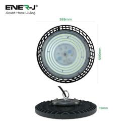 Rackhams 100W UFO LED High Bay Light Daylight Super Bright IP65 Waterproof, 4000K - thumbnail 5