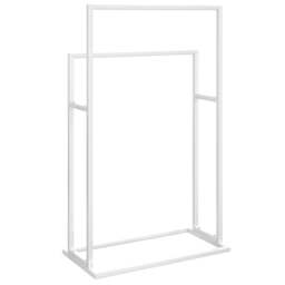 Rackhams Freestanding Towel Rack White 48x24x78.5 cm Iron - thumbnail 5