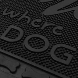 Rackhams Fauna Home Scraper Rubber Pin Doormat, 40x70cm, Black - thumbnail 4