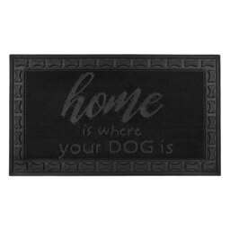 Rackhams Fauna Home Scraper Rubber Pin Doormat, 40x70cm, Black - thumbnail 2