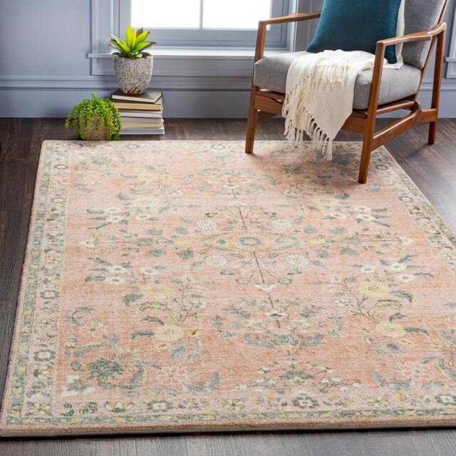 Rackhams Erin-Traditional Green Grey Cream Boho Rug - 160 x 230 cm - image 1