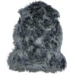 Rackhams Luxury Faux Rabbit Fur Rug Dark Grey - Dark Grey - thumbnail 1