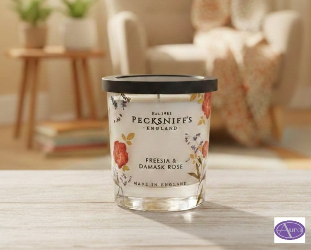 Rackhams Freesia & Damask Rose Scented Candle 198.4g - image 1