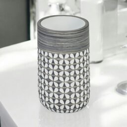 Rackhams Ravello Geo Floral Grey & White Tumbler