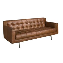 Rackhams Chester sofa in dark brown leather 6224/6225 - 3 - thumbnail 3