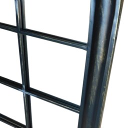 Rackhams Sasha Black Metal Frame Arch Window Wall Mirror 131cm x 75cm - Brown - thumbnail 4