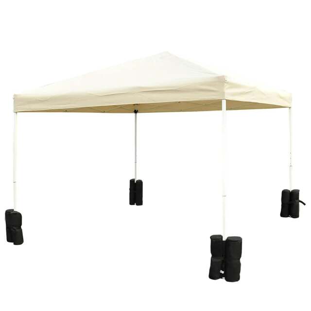 Rackhams 15 kg Heavy Duty Gazebo Weight Sand Bags, 4 pcs Leg Weights Marquee Tent Canopy Base for Trampoline Pop Up Gazebo Tent Parasols - image 1