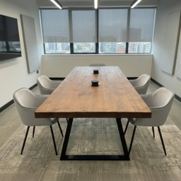 Rackhams Chunky Conference Table - 240x120cm - 240 - 120 - thumbnail 2