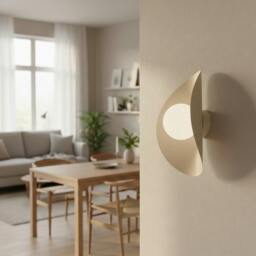 Rackhams FIERO Wall lamp 1 x G9 Mocha with White Shade - thumbnail 4