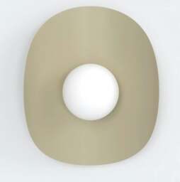 Rackhams FIERO Wall lamp 1 x G9 Mocha with White Shade
