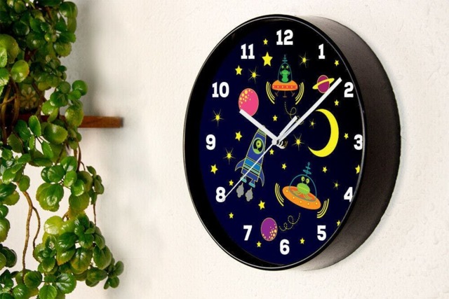 Rackhams WC2075 - Happy Galaxy Children Clock - 25 cm / 9.8 in - image 1