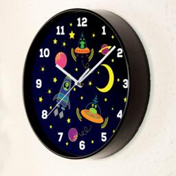 Rackhams WC2075 - Happy Galaxy Children Clock - 25 cm / 9.8 in - thumbnail 2