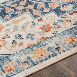 Rackhams Huntington Beach-Vintage Blue Beige Orange In- & Outdoor Rug - 80 x 220 cm - thumbnail 4
